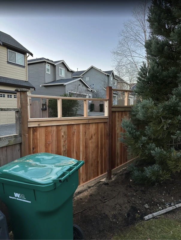 HOA-compliant fence repair after winter windstorm — photo 3